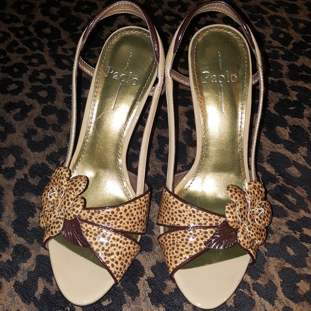 Linea Paolo Animal Print Heel 4.5 " Size 8.5